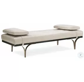 Modern Edge Satin Ebony And Whisper Of Gold Daybed