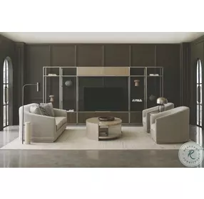 La Moda Thunder And Smoked Stainless Steel Paint Da Vita Occasional Table Set