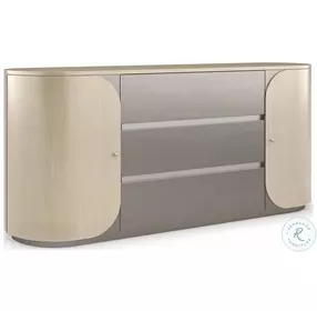 La Moda Thunder and Smoked Stainless Steel Paint Da Vita Duo Dresser