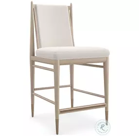 Unity Sun Drenched Oak And Cream Counter Height Stool