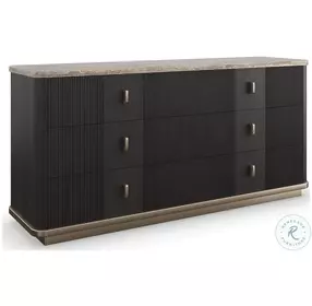 Rhythm Black Stained Ash 6 Drawer Dresser