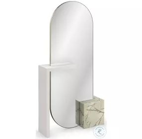 Monaco Lucent Bronze Metallic And Almond Milk Floor Mirror