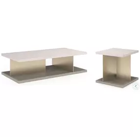Cape Verde Creme Lucent Bronze And Sabbia Occasional Table Set