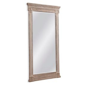 Ione Distressed Gray Rectangular Floor Mirror