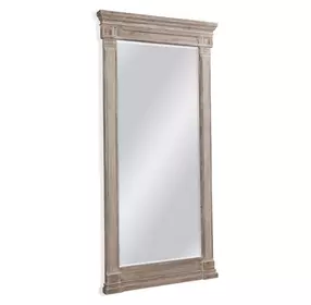 Ione Distressed Gray Rectangular Floor Mirror