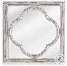 Sutter Distressed White Wall Mirror