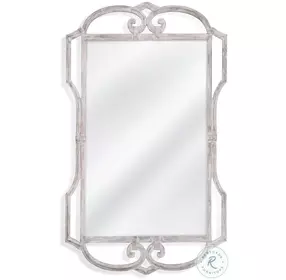Carthage Weathered Whitewash Wall Mirror