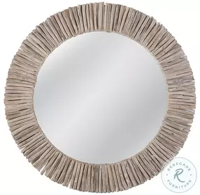 Splay Whitewash Wall Mirror