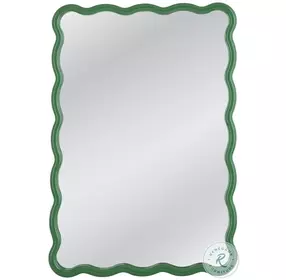 Cassia Green Rectangular Wall Mirror
