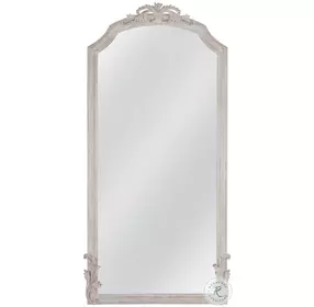 Coltrane Distressed White Floor Mirror