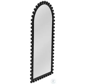 Claria Black Wood Wall Mirror