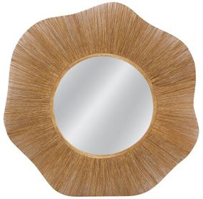 Althea Natural Round Wall Mirror