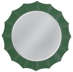 Altair Rich Green Round Wall Mirror