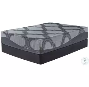 1100 Series Grey King Innerspring Mattress with Foundation