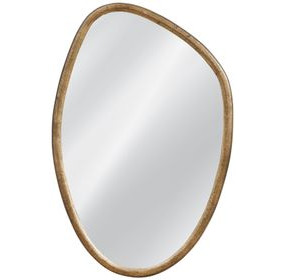 Margot Warm Gold Bronze Free Form Wall Mirror