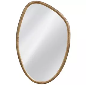 Margot Warm Gold Bronze Free Form Wall Mirror