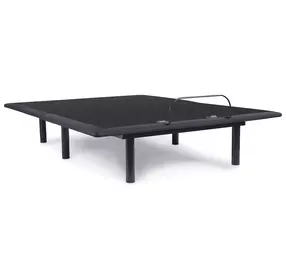 Head Up Only Foundation Charcoal Gray King Adjustable Head Base with USB Charging