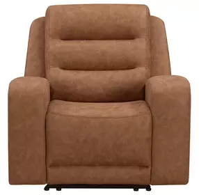 Napa Wrangler Clay Leather Glider Recliner
