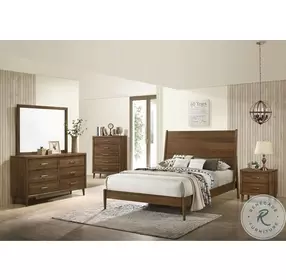 Zuma Walnut Panel Bedroom Set