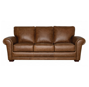 Maverick Cinnamon 88" Top Grain Leather Sofa