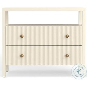 Marsha Coconut Milk 2 Drawer Nightstand
