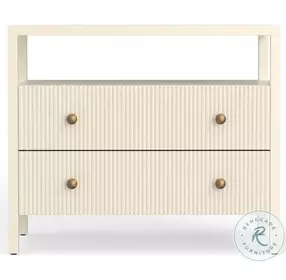 Marsha Coconut Milk 2 Drawer Nightstand