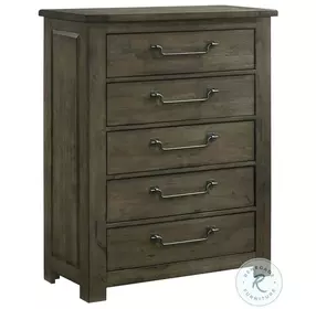 Memphis Antique Gray 5 Drawer Chest