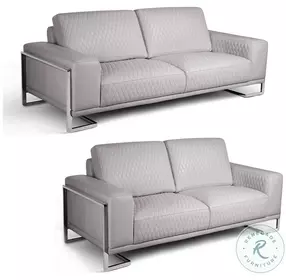 Mia Bella Light Gray Living Room Set