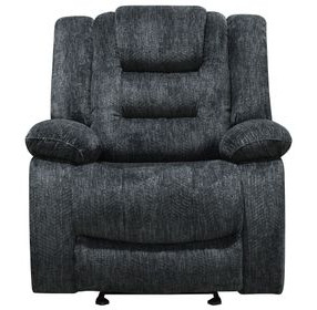 Bolton Misty Storm Performance Fabric Glider Recliner