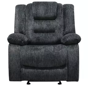 Bolton Misty Storm Performance Fabric Glider Recliner