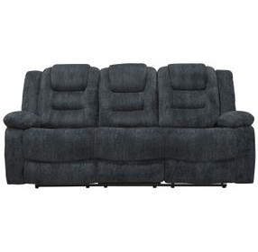 Bolton Misty Storm Performance Fabric Dual Reclining Sofa
