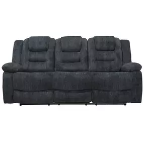 Bolton Misty Storm Performance Fabric Dual Reclining 83" Sofa