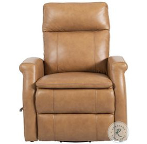 Brindleton Russet Leather Swivel Glider Recliner