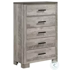 Adam Gray 5 Drawer Chest