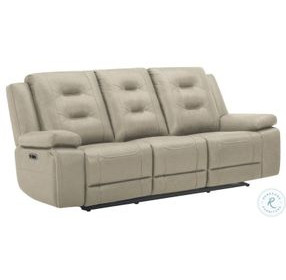 Briarwood Tahoe Fog Performance Fabric Power Reclining Sofa