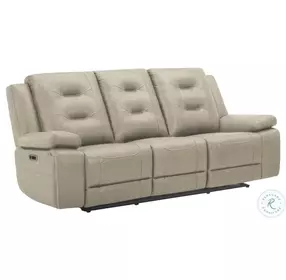Briarwood Tahoe Fog Performance Fabric Power Reclining Sofa