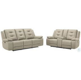 Caldwell Tahoe Fog Performance Fabric Power Reclining Living Room Set