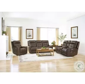 Glendale Acorn Zero Gravity Power Reclining Living Room Set with Power Headrest