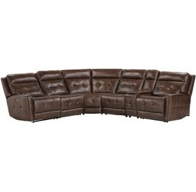 Canterbury Acorn 6 Piece Zero Gravity Modular Power Reclining Sectional