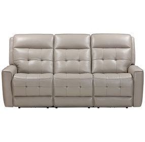 Canterbury Pewter Zero Gravity Power Reclining Sofa With Power Headrest