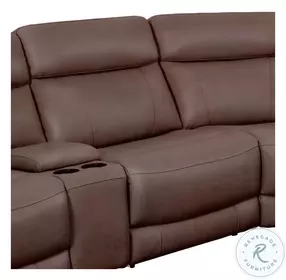 Carrith Autumn Umber Leather Armless Chair