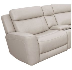 Calgary Stone Leather LAF Power Recliner