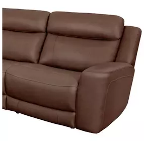 Calgary Autumn Umber Leather RAF Power Recliner