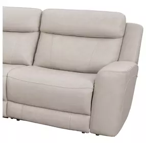Calgary Stone Leather RAF Power Recliner