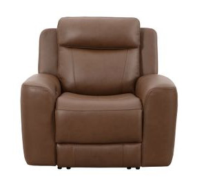 Calgary Autumn Umber Leather Power Recliner