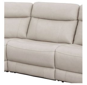 Calgary Stone Leather Armless Chair