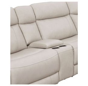 Calgary Stone Leather Console