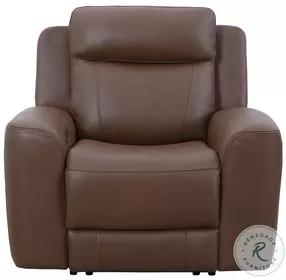 Carrith Autumn Umber Leather Power Recliner