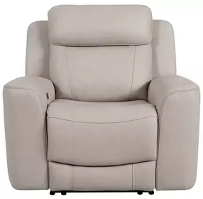 Calgary Stone Leather Power Recliner