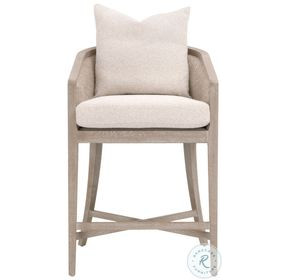 McGuire LiveSmart Gellar Linen Counter Height Stool